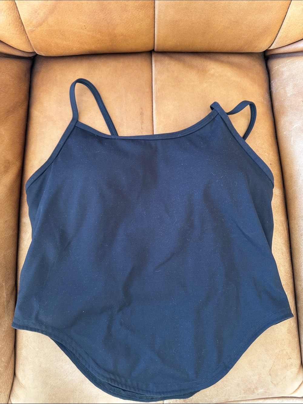 Free People Black Tank Top with Slim Straps